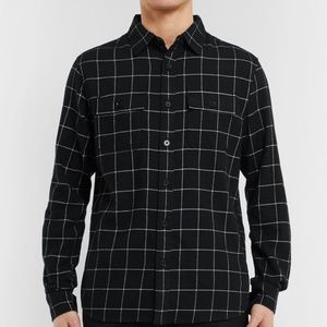 A-Frame Black and White Flannel Long sleeve Shirt XXL NWOT